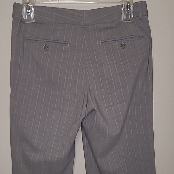 Theory Dress Pants - Flare Style Gray Pinstripe - Picture 3 of 4